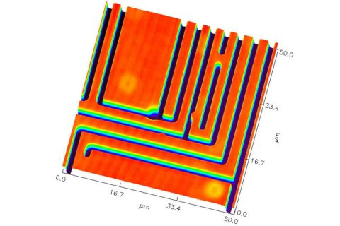 csm Wafer with Trenches 3D