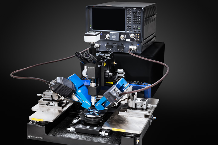 RF Probe Station with Focus Microwaves Delta Tuners for Load-pul