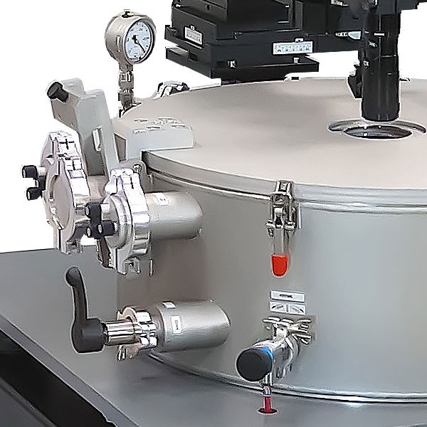 PLV50 Vacuum Probe Station - Independent Control of Linear Chuck Stage and Positioners